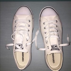 White leather converse